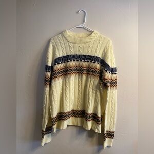 JC Penney Cable Knit Vintage Sweater Size XL